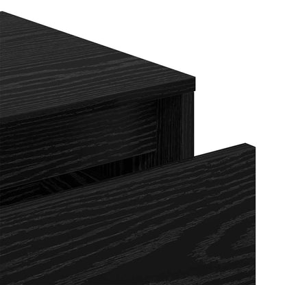 Conjunto de móveis de corredor com gaveta 3 pcs Carvalho preto
