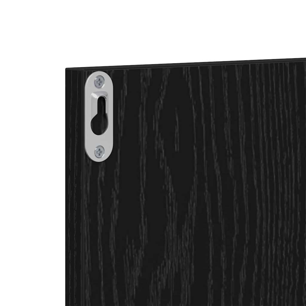 Conjunto de móveis de corredor com gaveta 3 pcs Carvalho preto
