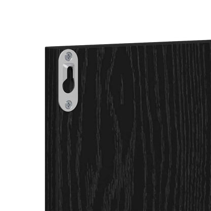 Conjunto de móveis de corredor com gaveta 6 pcs Carvalho preto
