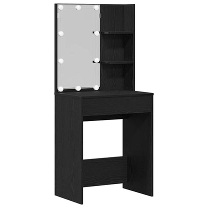 Conjunto de Mesa de Vestir 2 pcs Preto 140 x 40 x 140 cm