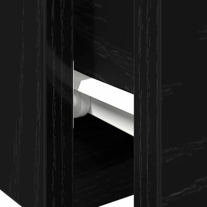 Armário de Parede 2 pcs Carvalho preto 68 x 30 x 20 cm