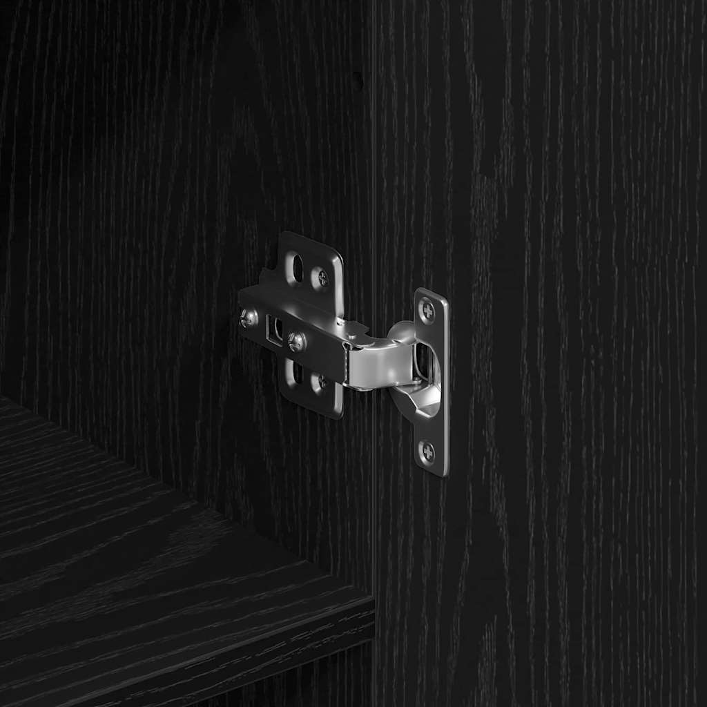 Buffê 2 pcs Carvalho Preto Madeira processada