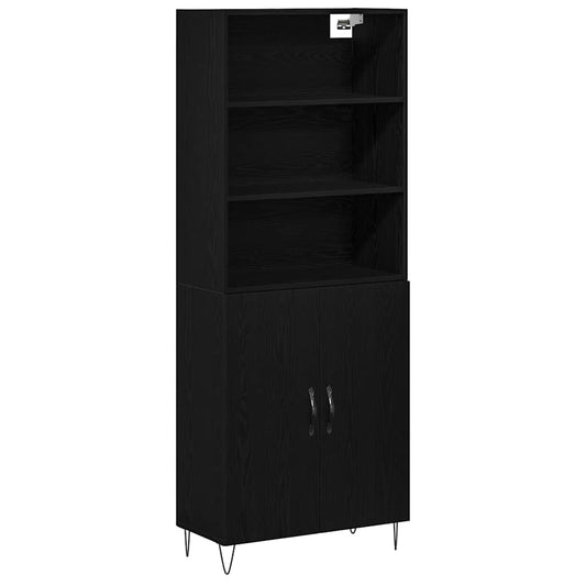 Buffê 2 pcs Carvalho Preto Madeira processada