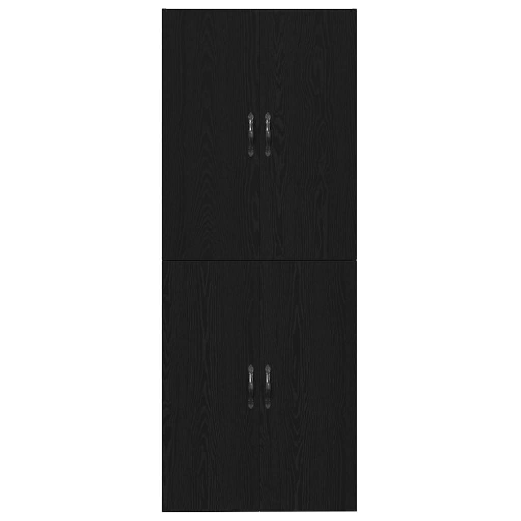 Armário de Parede 2 pcs Carvalho Preto 69,5 x 34 x 90 cm