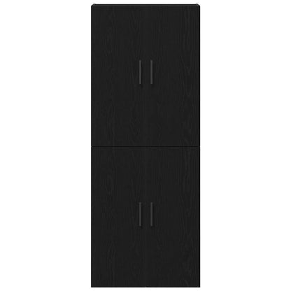 Armário de Parede 2 pcs Carvalho Preto 69,5 x 34 x 90 cm