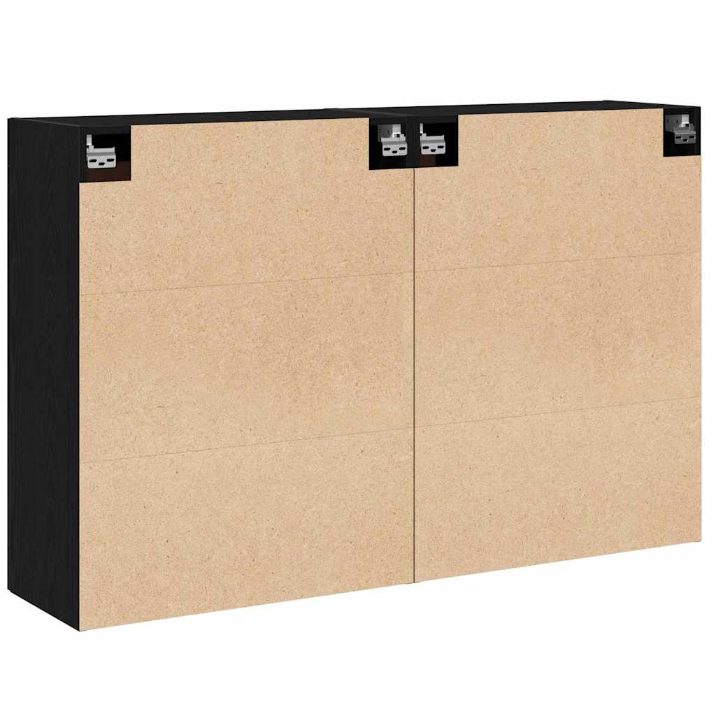 Estante de Parede 2 pcs Madeira antiga 69,5 x 34 x 90 cm