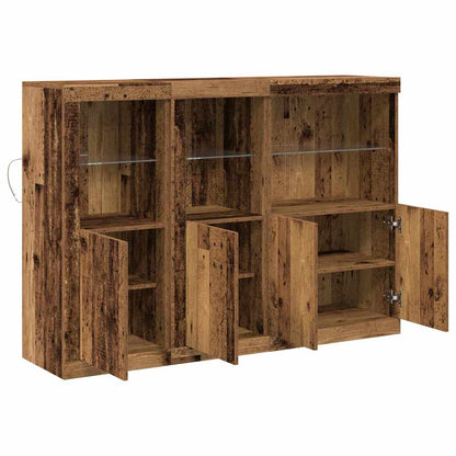 Aparador LED Madeira antiga 142,5 x 37 x 100 cm