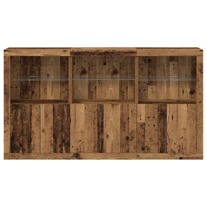 Aparador LED Madeira antiga 181,5 x 37 x 100 cm