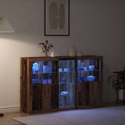 Aparador LED Madeira antiga 162 x 37 x 100 cm