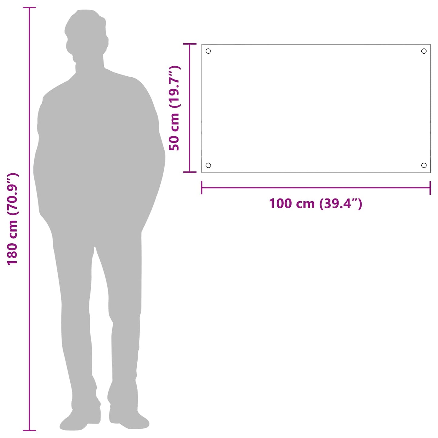 Proteção de Cozinha Cinzento escuro 100 x 50 x 0,6 cm