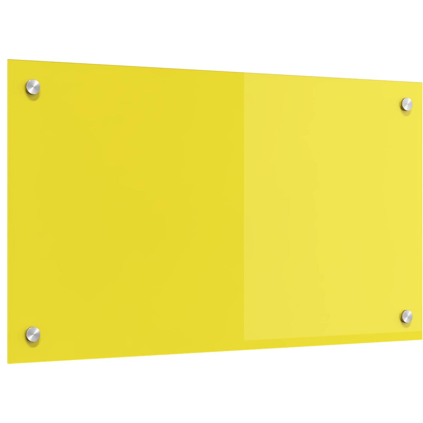 Proteção de Cozinha Amarelo 70 x 40 x 0,6 cm vidro temperado