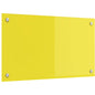 Proteção de Cozinha Amarelo 70 x 40 x 0,6 cm vidro temperado