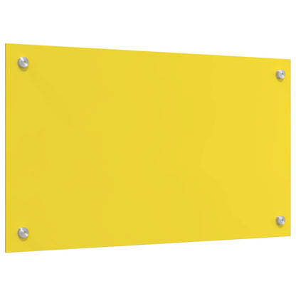 Proteção de Cozinha Amarelo 70 x 40 x 0,6 cm vidro temperado