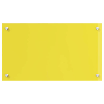 Proteção de Cozinha Amarelo 70 x 40 x 0,6 cm vidro temperado