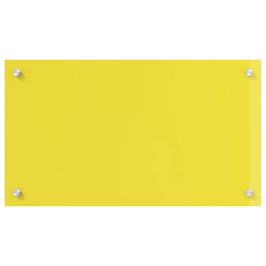 Proteção de Cozinha Amarelo 70 x 40 x 0,6 cm vidro temperado