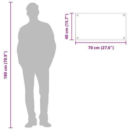 Proteção de Cozinha Amarelo 70 x 40 x 0,6 cm vidro temperado