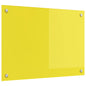 Proteção de Cozinha Amarelo 70 x 50 x 0,6 cm vidro temperado