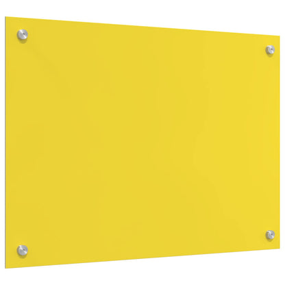 Proteção de Cozinha Amarelo 70 x 50 x 0,6 cm vidro temperado