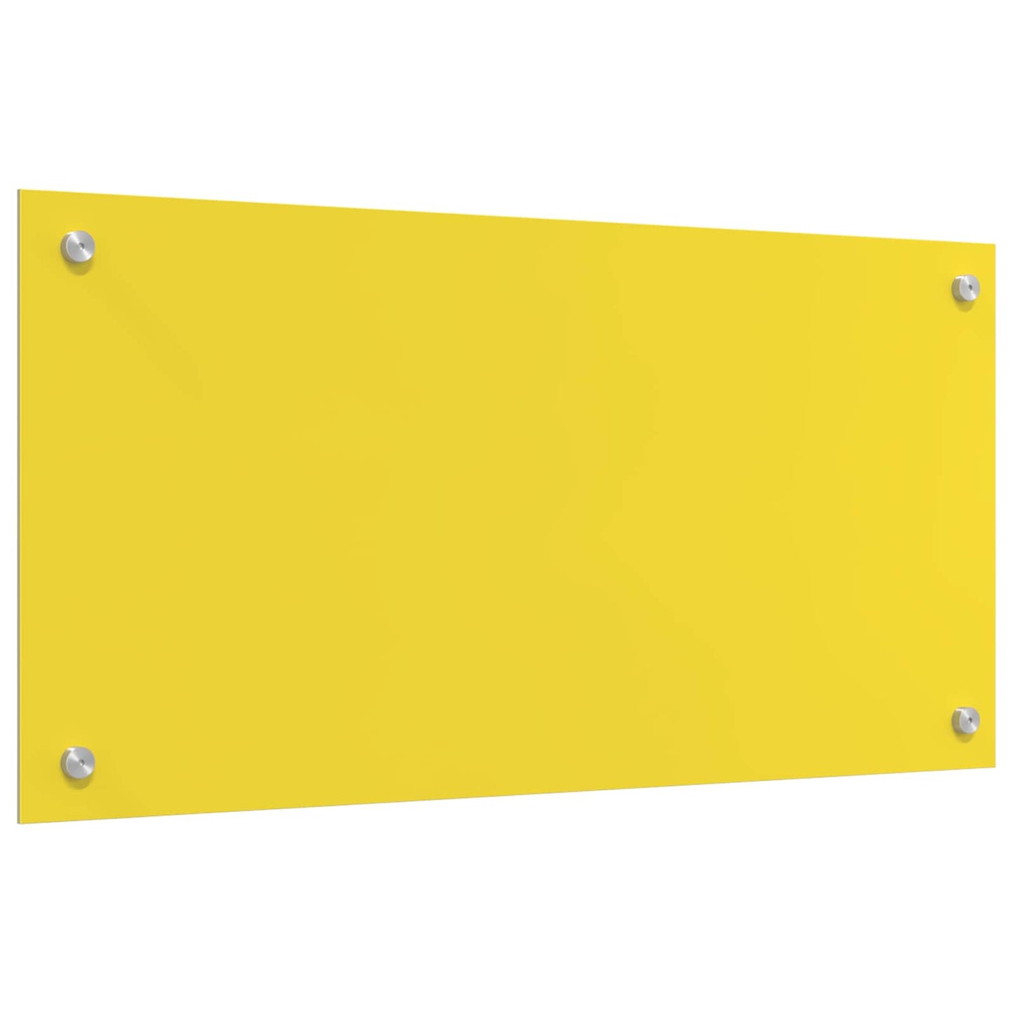 Proteção de Cozinha Amarelo 80 x 40 x 0,6 cm vidro temperado