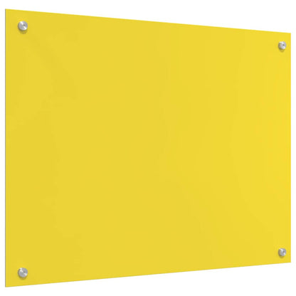 Proteção de Cozinha Amarelo 80 x 60 x 0.6 cm vidro temperado