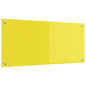 Proteção de Cozinha Amarelo 90 x 40 x 0,6 cm vidro temperado