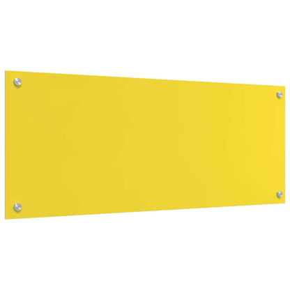 Proteção de Cozinha Amarelo 100 x 40 x 0.6 cm vidro temperado