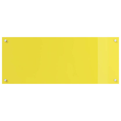 Proteção de Cozinha Amarelo 100 x 40 x 0,6 cm vidro temperado