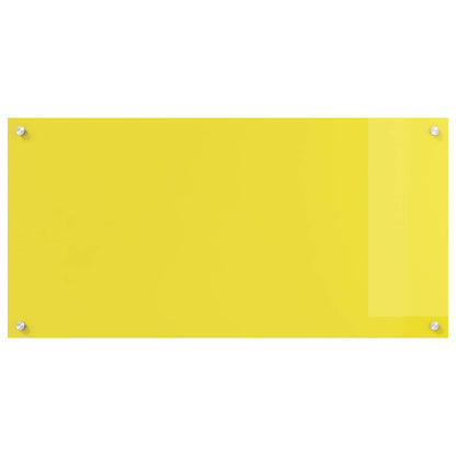 Proteção de Cozinha Amarelo 100 x 50 x 0,6 cm vidro temperado