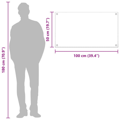 Proteção de Cozinha Amarelo 100 x 50 x 0,6 cm vidro temperado