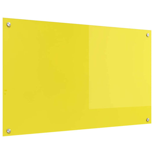 Proteção de Cozinha Amarelo 100 x 60 x 0.6 cm vidro temperado