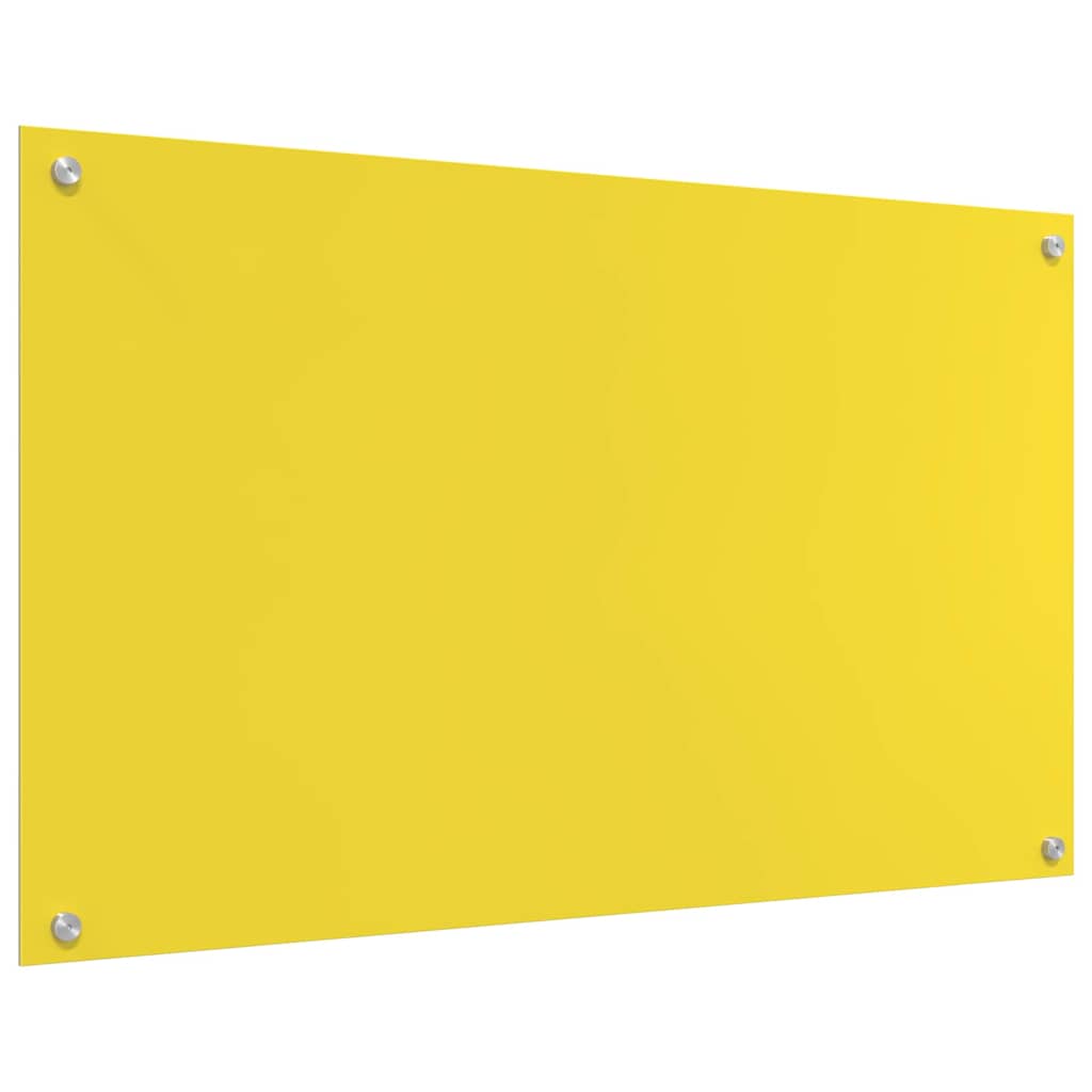 Proteção de Cozinha Amarelo 100 x 60 x 0.6 cm vidro temperado