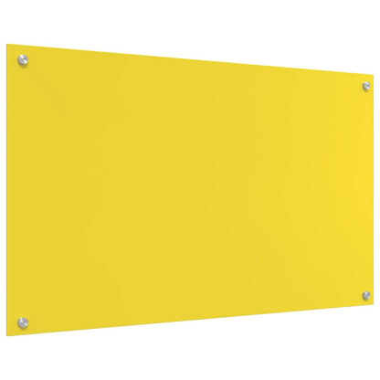 Proteção de Cozinha Amarelo 100 x 60 x 0.6 cm vidro temperado