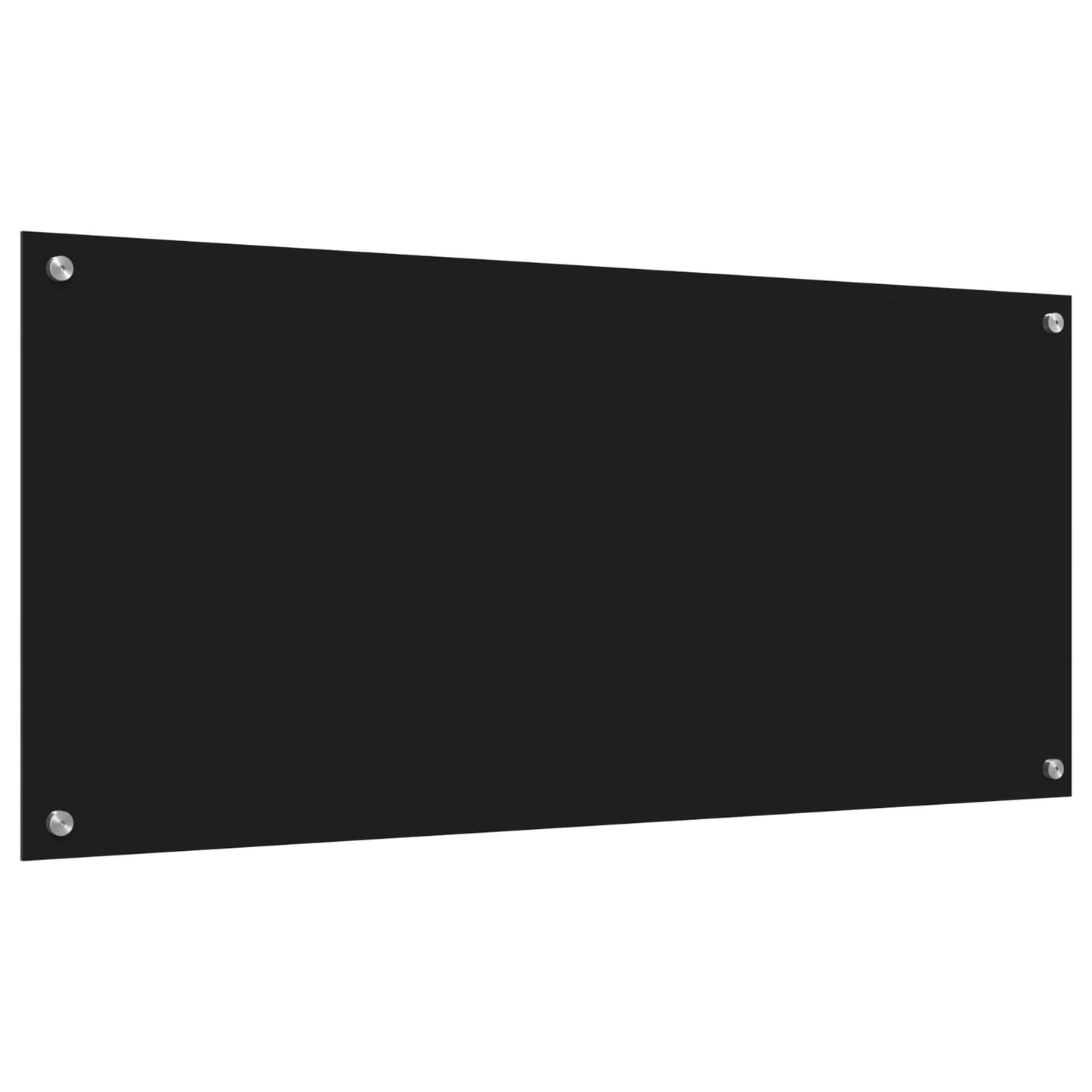 Proteção de Cozinha Preto 110 x 50 x 0,6 cm vidro temperado