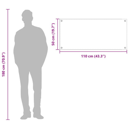 Proteção de Cozinha Preto 110 x 50 x 0,6 cm vidro temperado