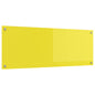 Proteção de Cozinha Amarelo 110 x 40 x 0,6 cm vidro temperado