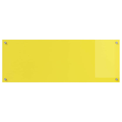 Proteção de Cozinha Amarelo 110 x 40 x 0,6 cm vidro temperado