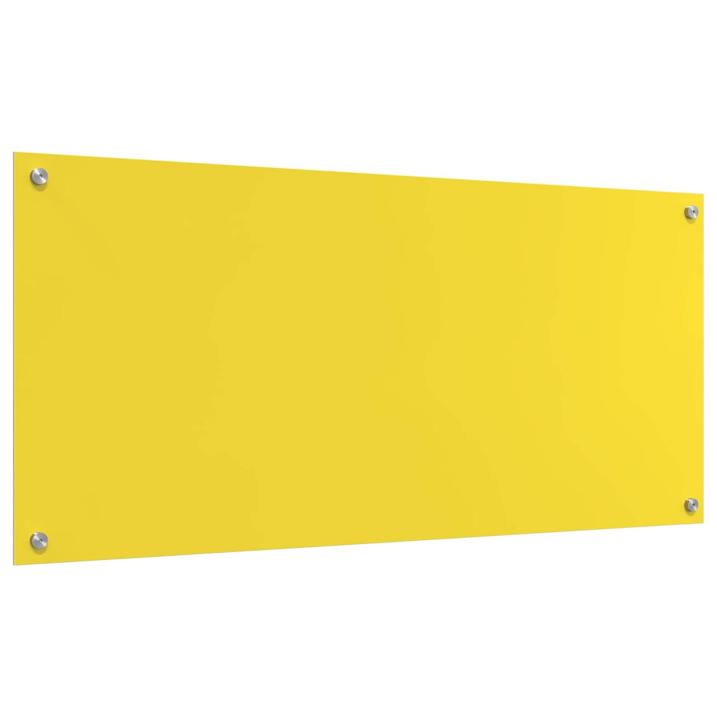 Proteção de Cozinha Amarelo 110 x 50 x 0,6 cm vidro temperado