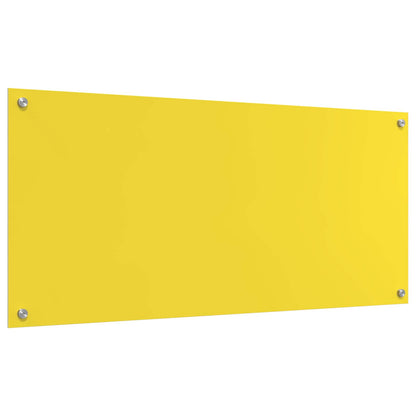 Proteção de Cozinha Amarelo 110 x 50 x 0,6 cm vidro temperado