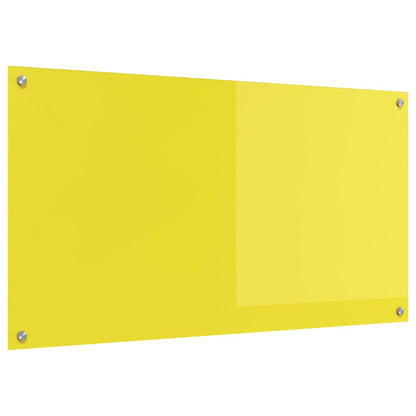 Proteção de Cozinha Amarelo 110 x 60 x 0.6 cm vidro temperado