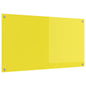 Proteção de Cozinha Amarelo 110 x 60 x 0,6 cm vidro temperado
