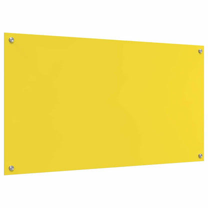 Proteção de Cozinha Amarelo 110 x 60 x 0.6 cm vidro temperado
