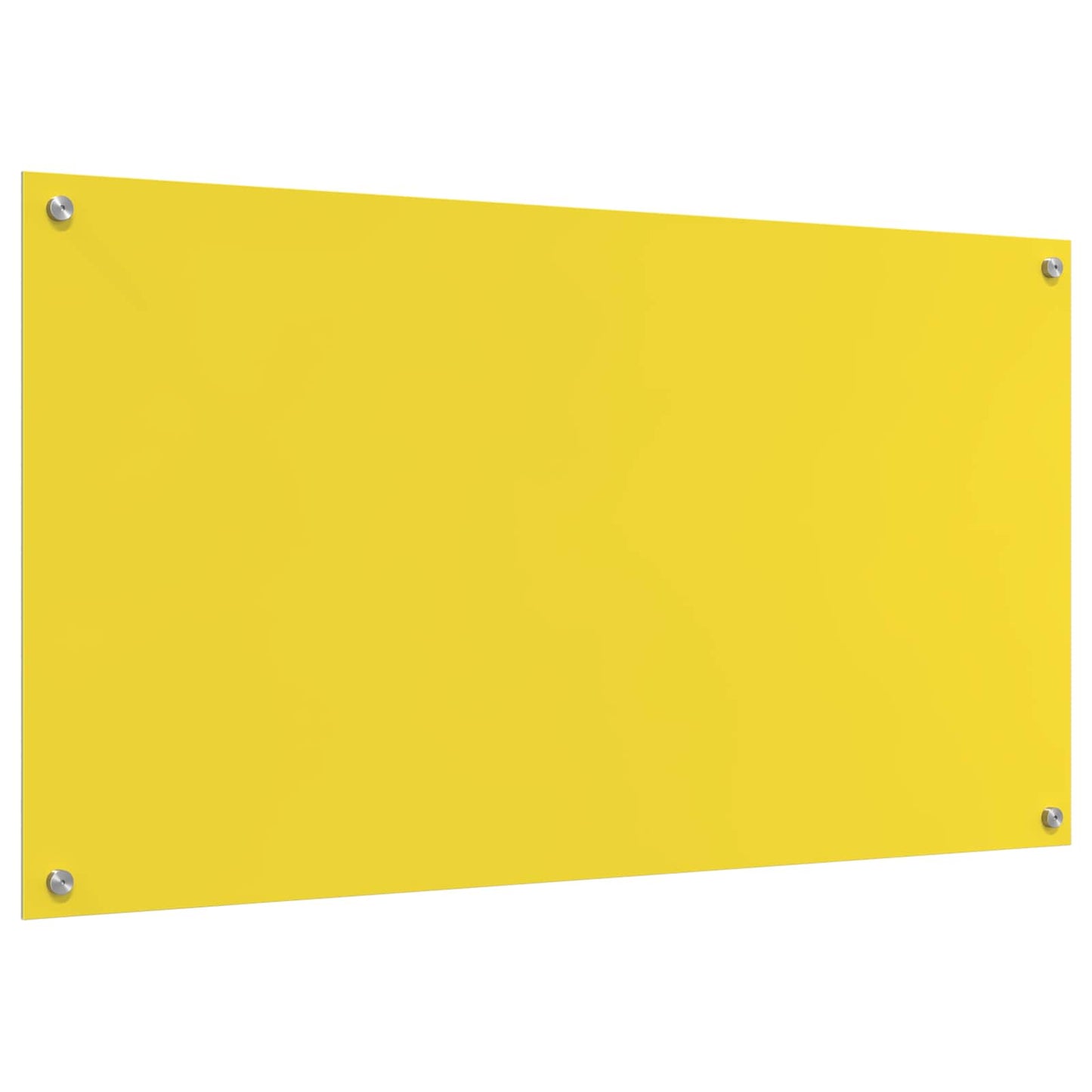 Proteção de Cozinha Amarelo 110 x 60 x 0,6 cm vidro temperado