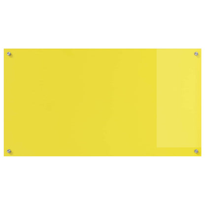 Proteção de Cozinha Amarelo 110 x 60 x 0,6 cm vidro temperado