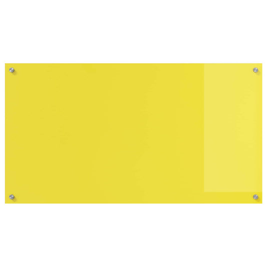 Proteção de Cozinha Amarelo 110 x 60 x 0,6 cm vidro temperado