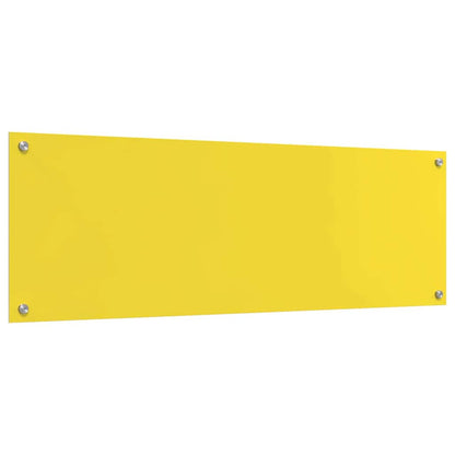 Proteção de Cozinha Amarelo 120 x 40 x 0.6 cm vidro temperado
