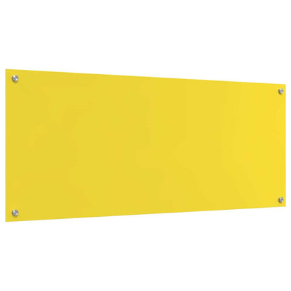 Proteção de Cozinha Amarelo 120 x 50 x 0.6 cm vidro temperado