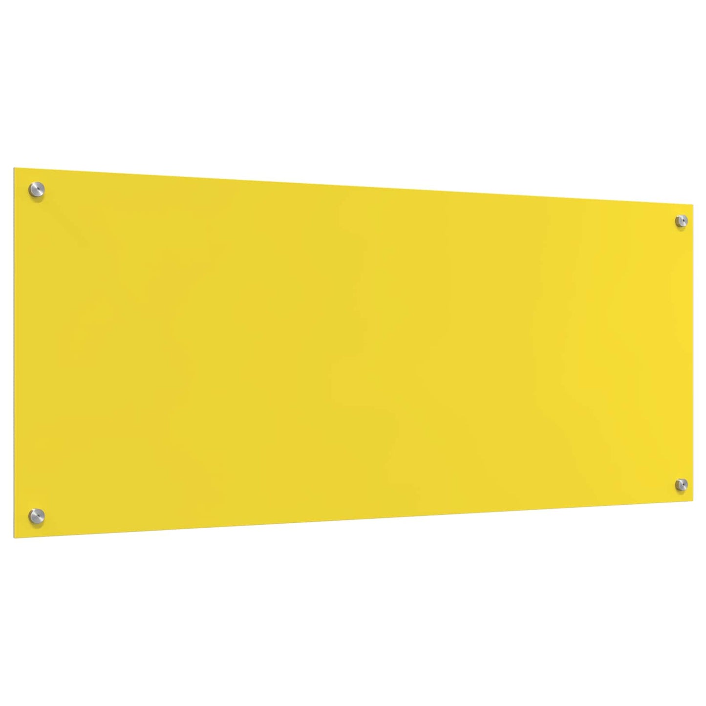 Proteção de Cozinha Amarelo 120 x 50 x 0,6 cm vidro temperado