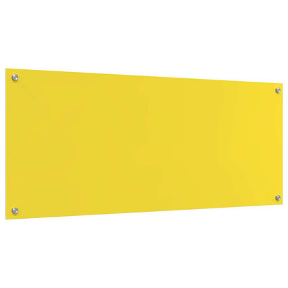Proteção de Cozinha Amarelo 120 x 50 x 0,6 cm vidro temperado