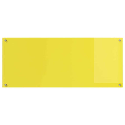 Proteção de Cozinha Amarelo 120 x 50 x 0.6 cm vidro temperado