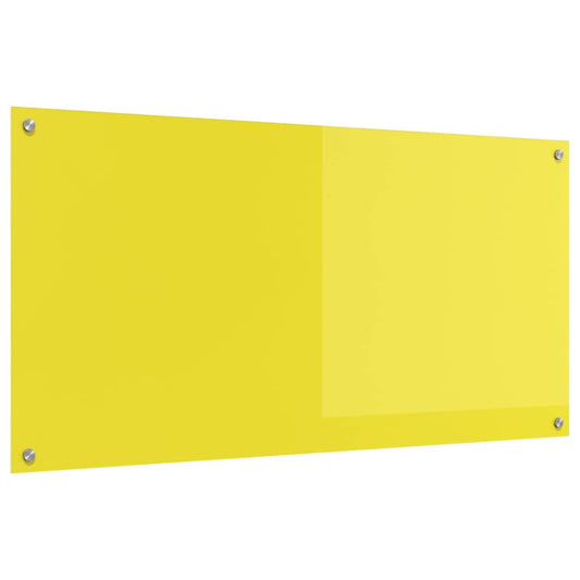 Proteção de Cozinha Amarelo 120 x 60 x 0.6 cm vidro temperado